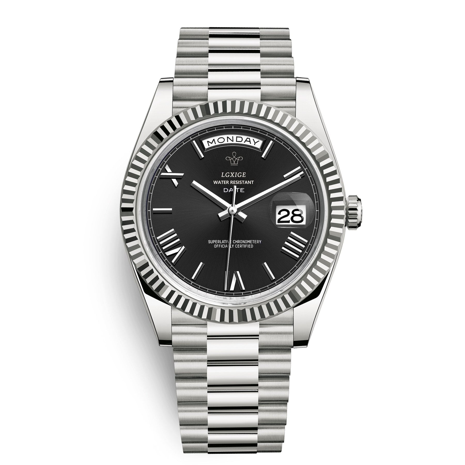 Reloj automático para hombre con indicador de día y fecha – Atemporal y elegante