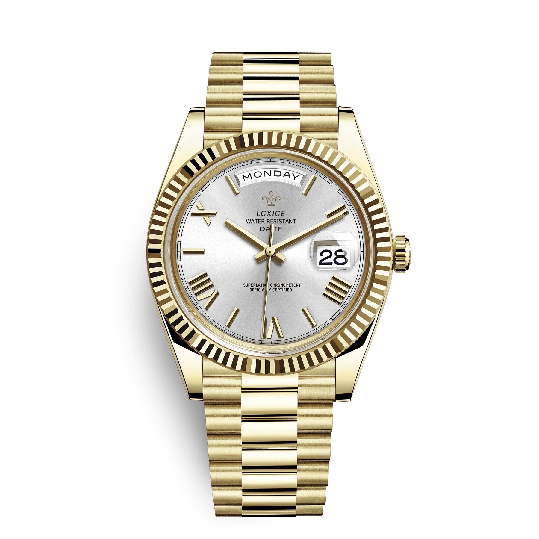 Reloj automático para hombre con indicador de día y fecha – Atemporal y elegante