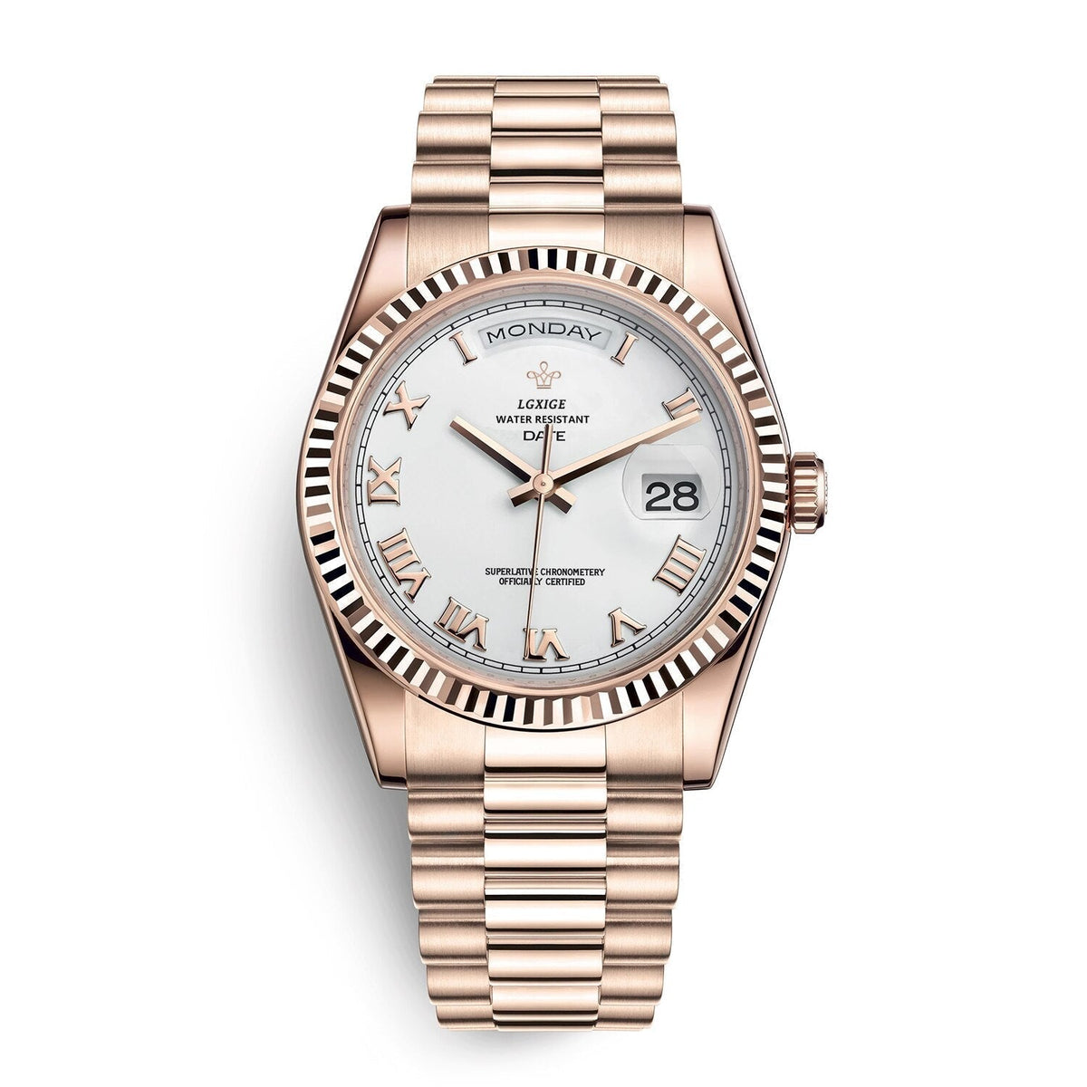 Reloj automático para hombre con indicador de día y fecha – Atemporal y elegante