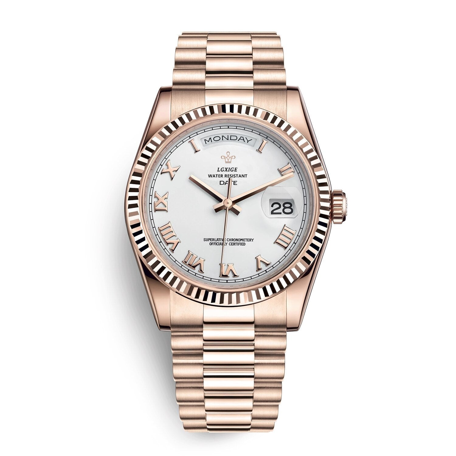 Reloj automático para hombre con indicador de día y fecha – Atemporal y elegante