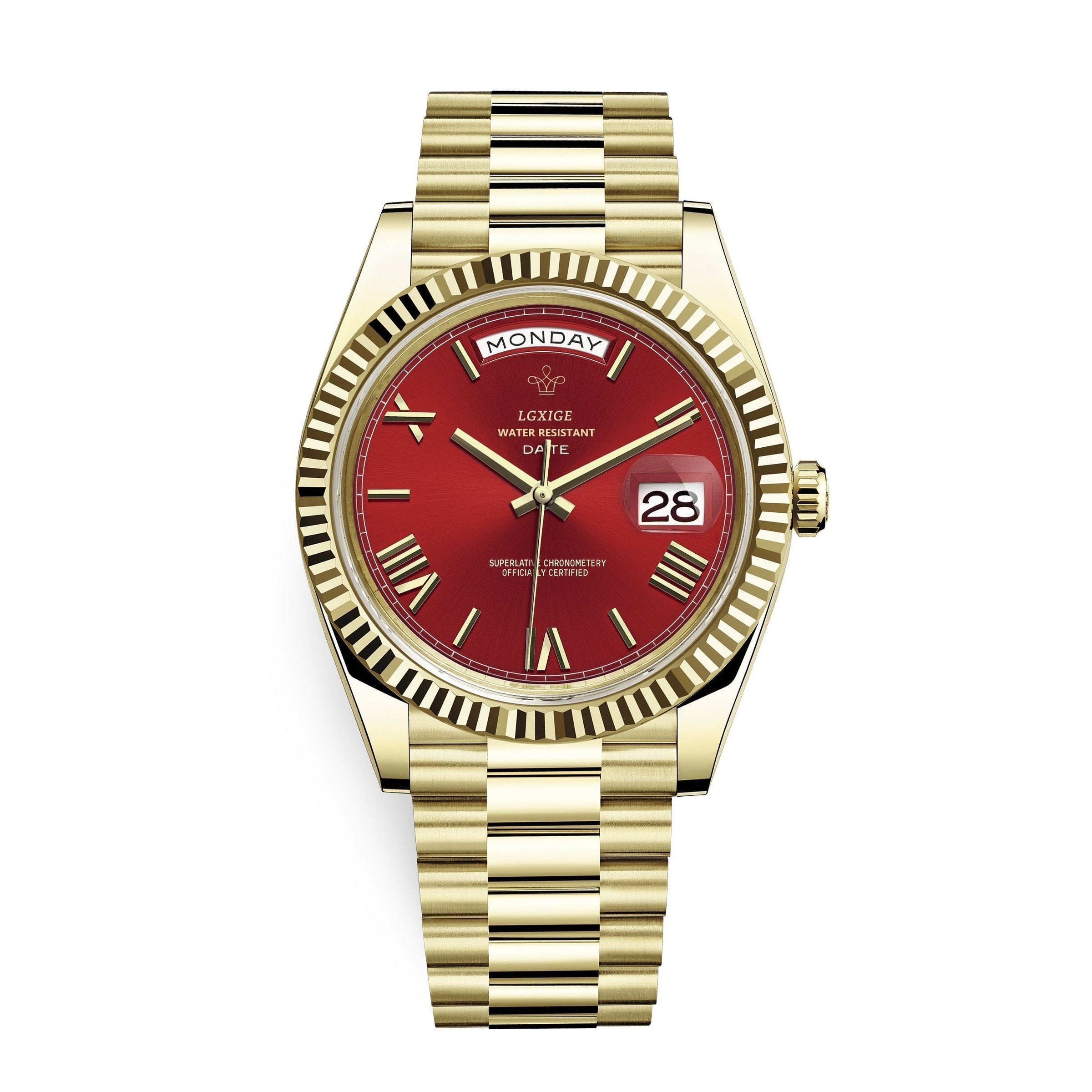 Reloj automático para hombre con indicador de día y fecha – Atemporal y elegante