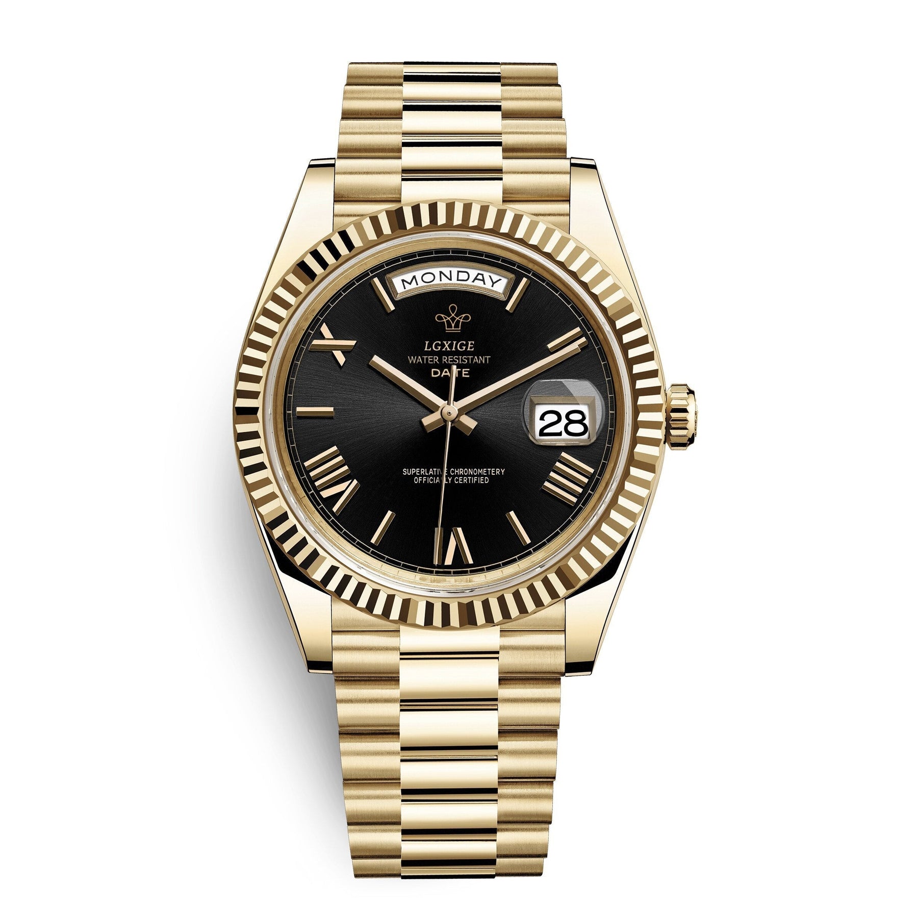 Reloj automático para hombre con indicador de día y fecha – Atemporal y elegante