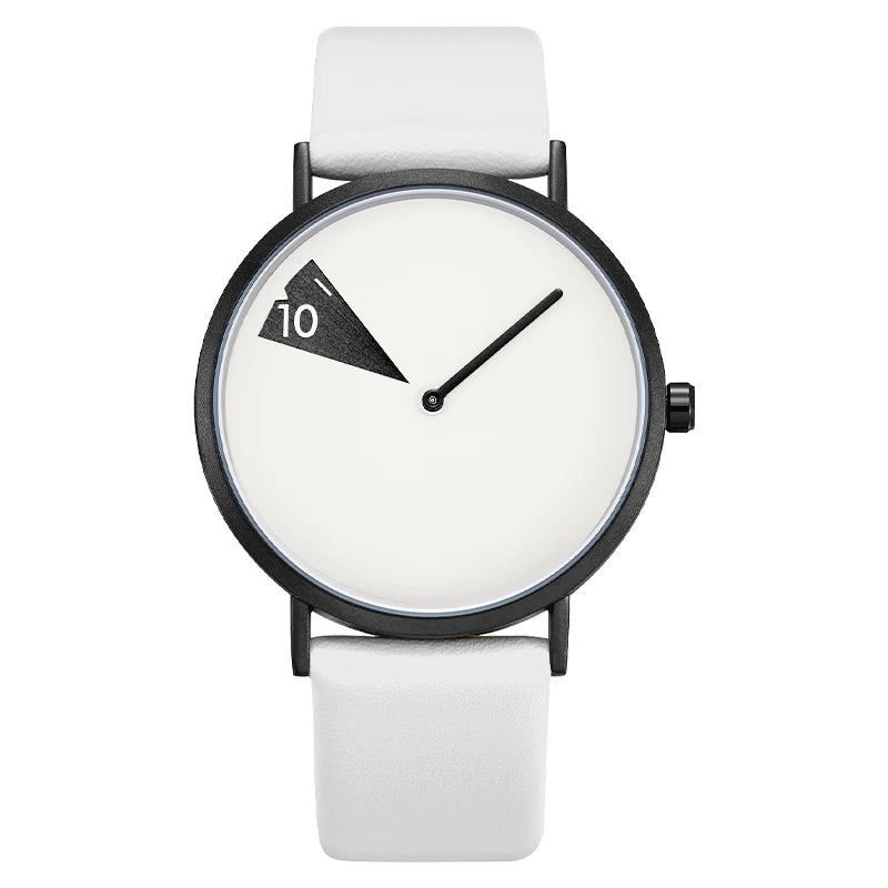 Reloj con esfera geométrica