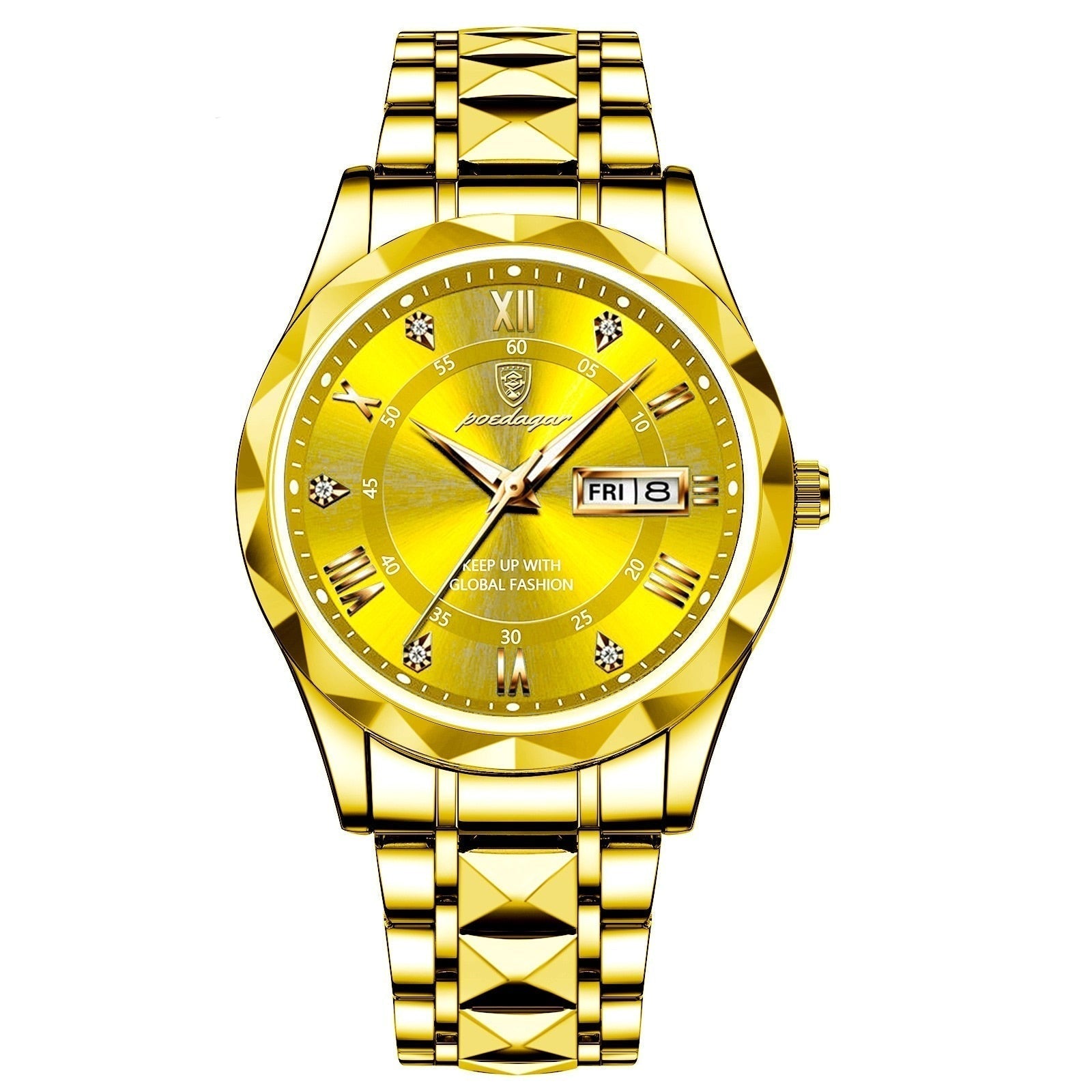 Reloj de lujo para mujer en acero inoxidable