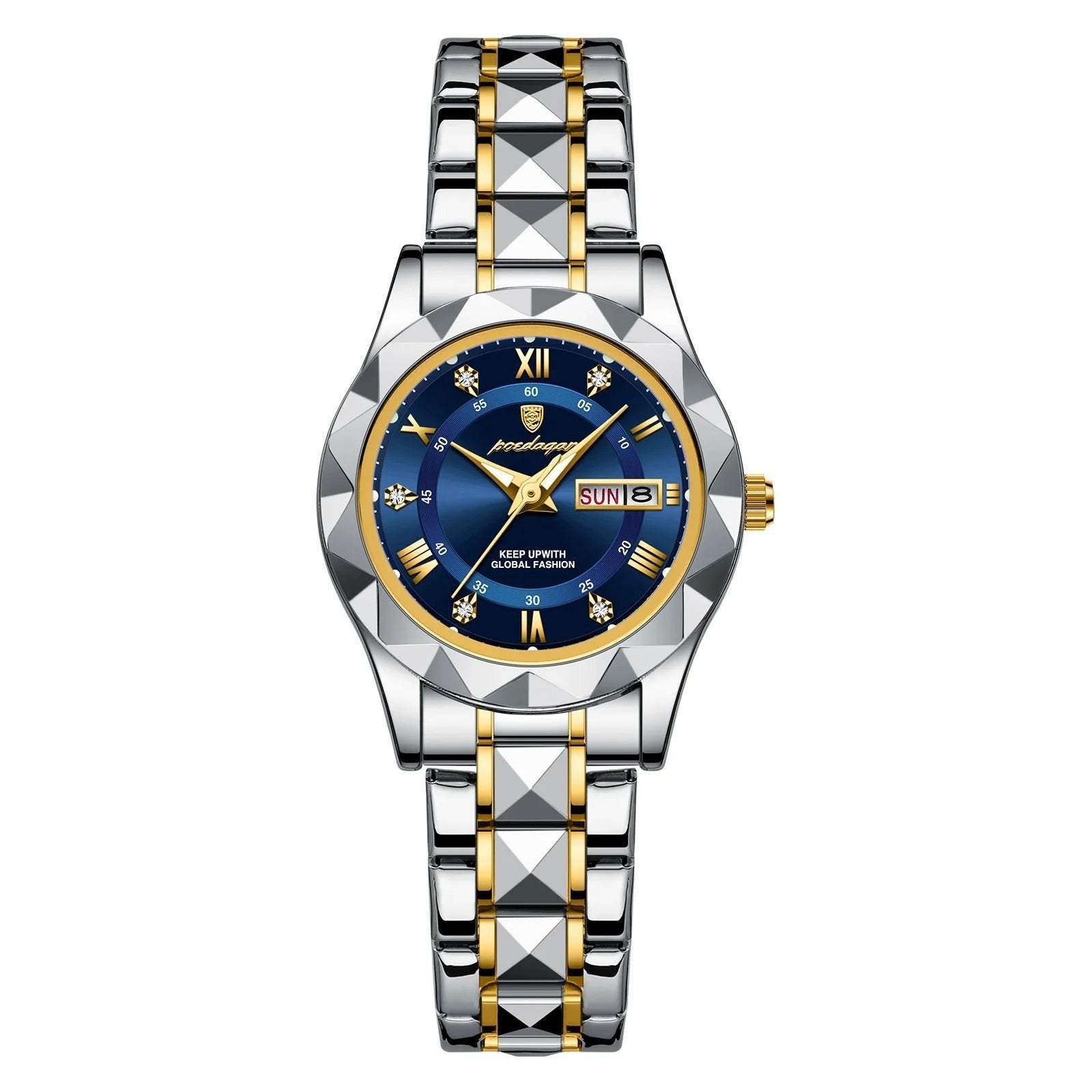 Reloj de lujo para mujer en acero inoxidable