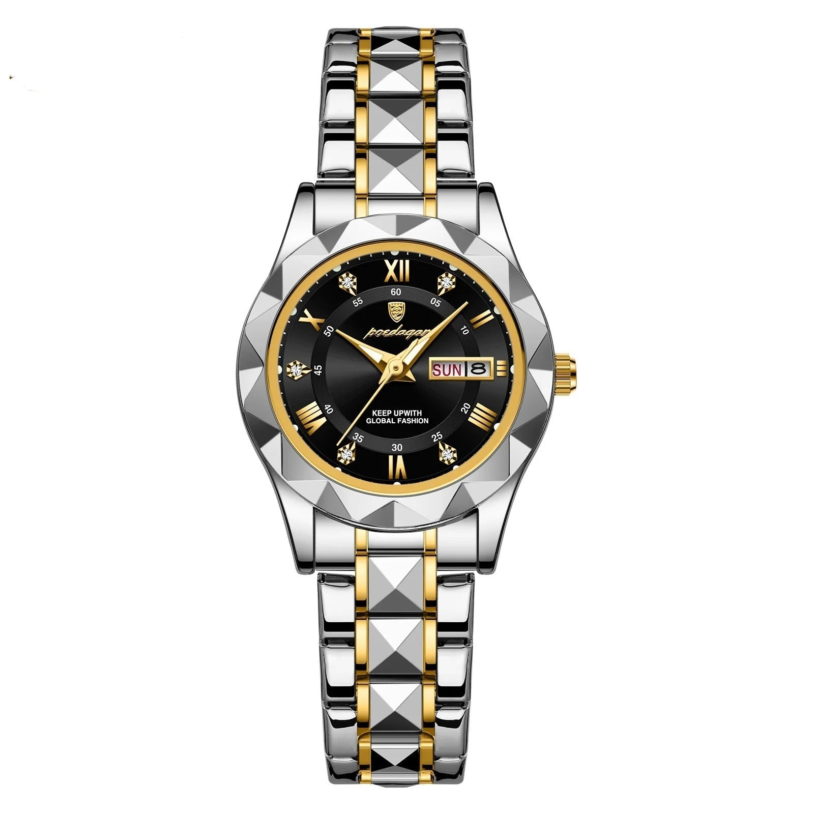 Reloj de lujo para mujer en acero inoxidable