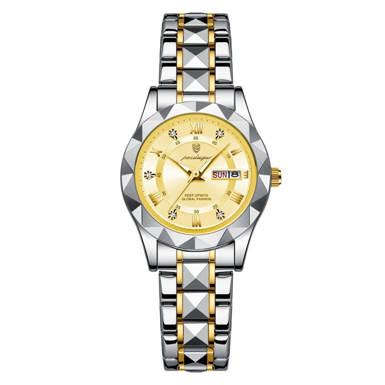 Reloj de lujo para mujer en acero inoxidable
