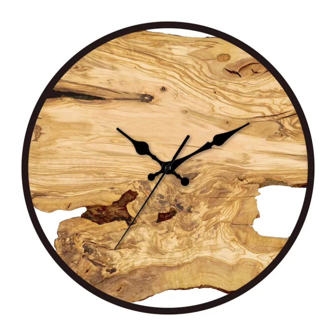 Reloj de pared de diseño minimalista con líneas puras