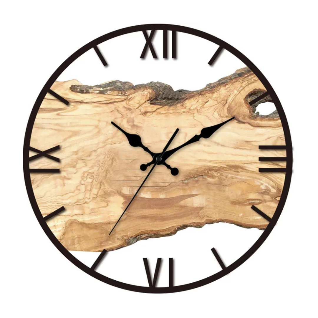 Reloj de pared de diseño minimalista con líneas puras