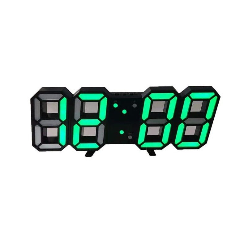 Reloj de pared digital LED 3D – Pantalla moderna con luz regulable