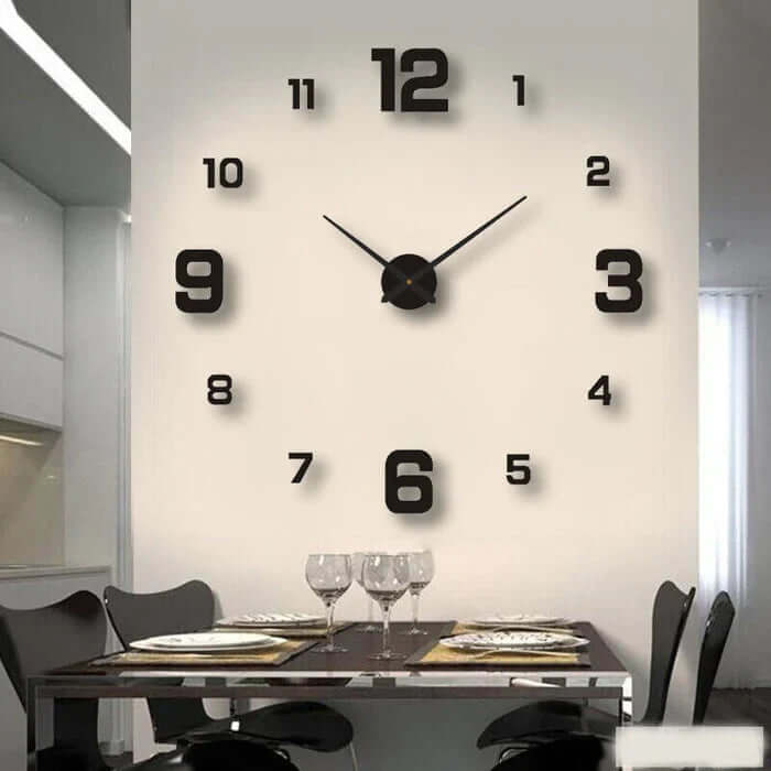 Reloj de Pared Grande Bricolaje 60-130 cm - Diseño Moderno
