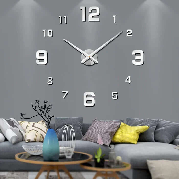 Reloj de Pared Grande Bricolaje 60-130 cm - Diseño Moderno
