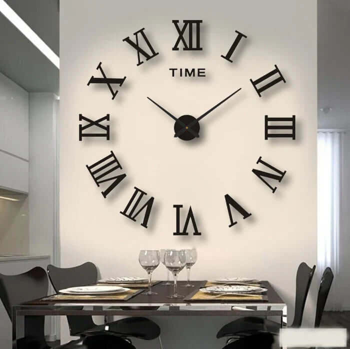 Reloj de Pared Grande Bricolaje 60-130 cm - Diseño Moderno