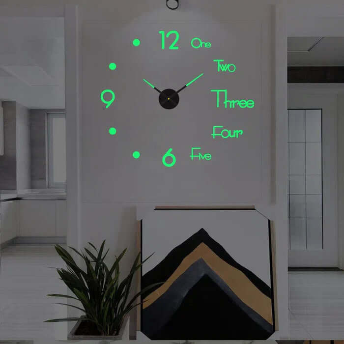 Reloj de Pared Grande Bricolaje 60-130 cm - Diseño Moderno
