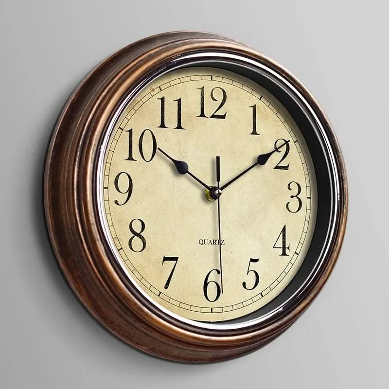 Reloj de pared silencioso clásico para hogar u oficina