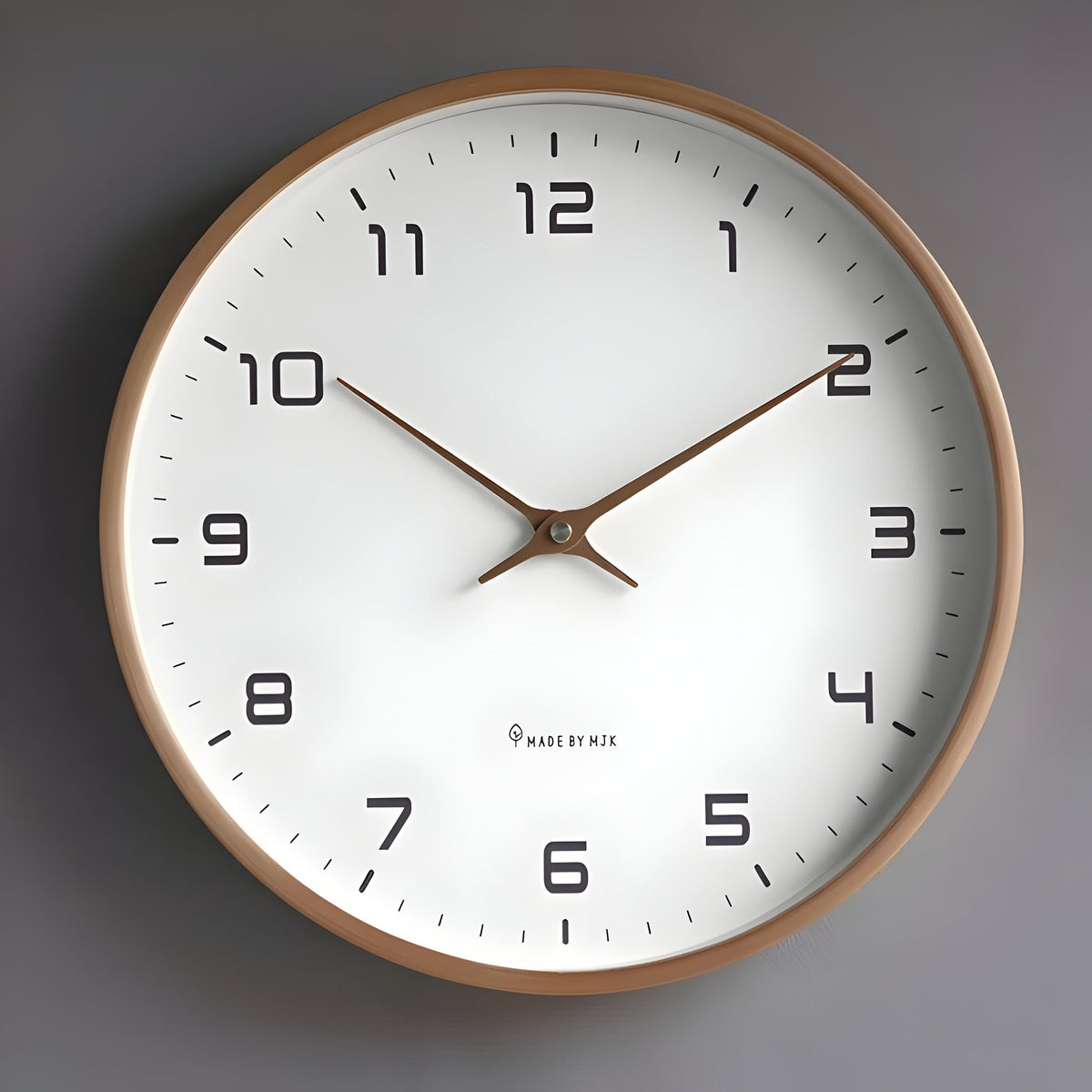 Reloj de Pared Silencioso de Madera | Diseño Moderno Redondo