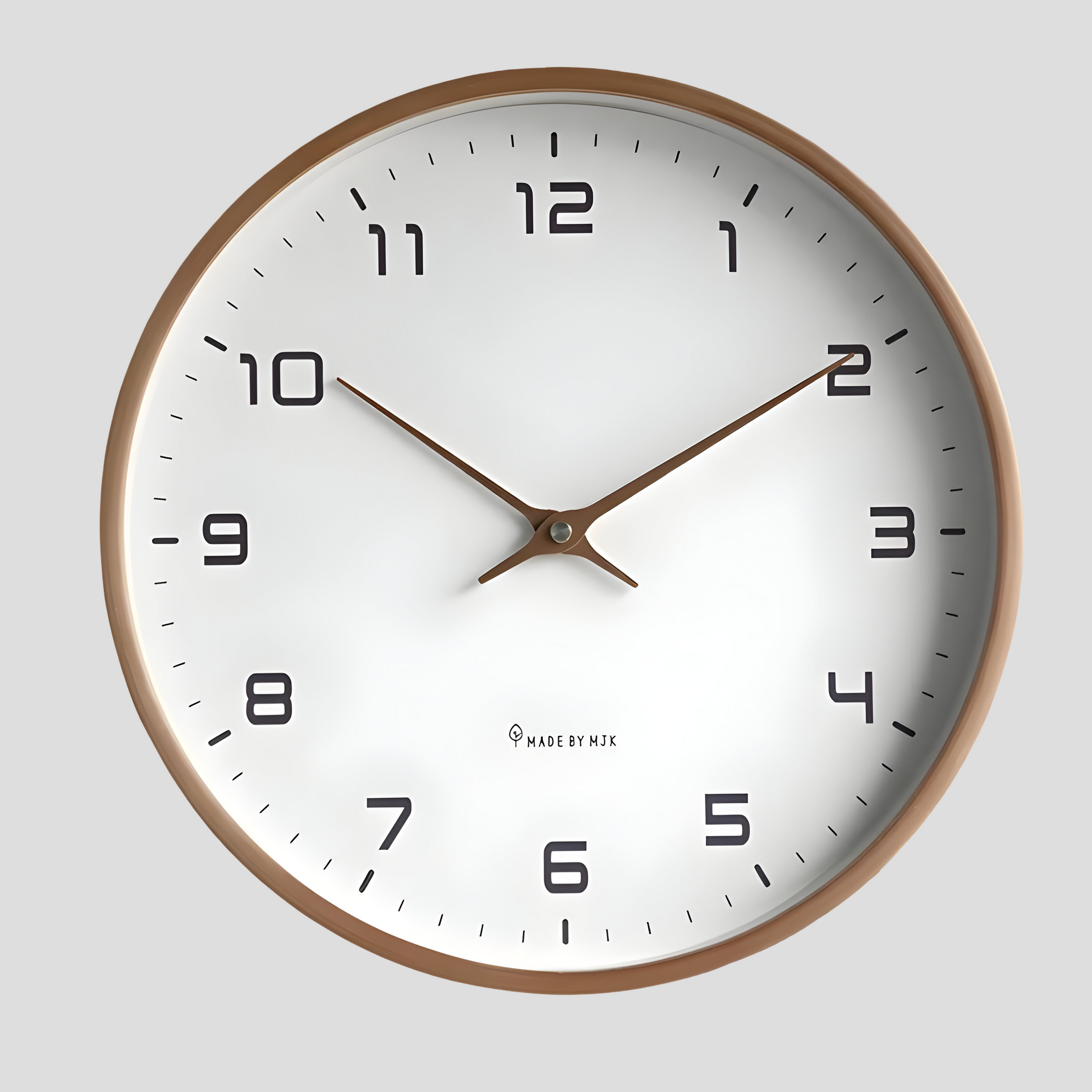 Reloj de Pared Silencioso de Madera | Diseño Moderno Redondo