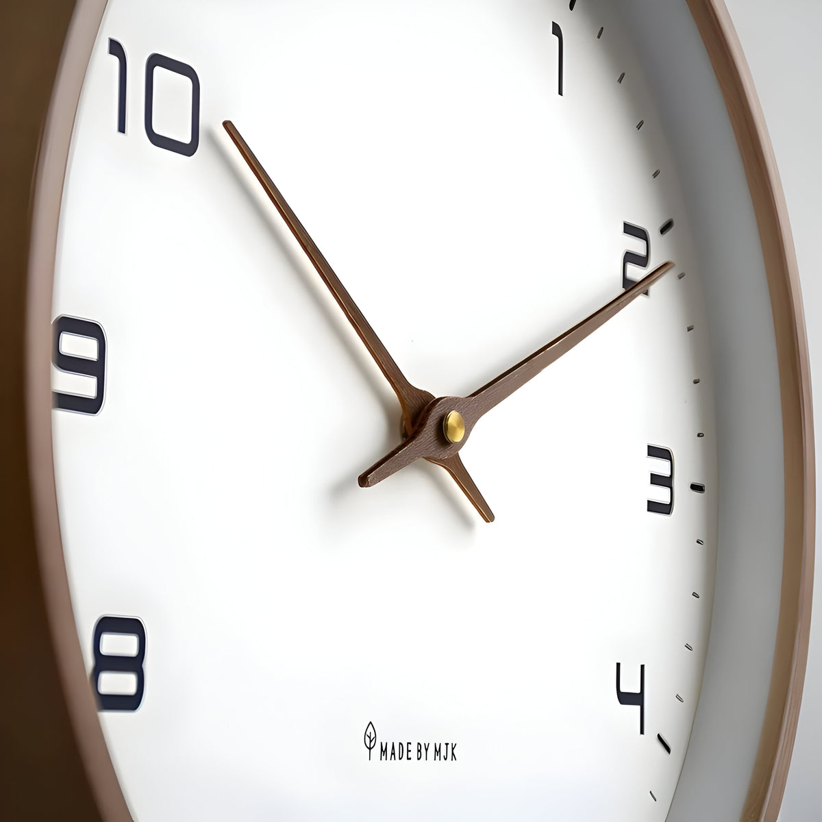 Reloj de Pared Silencioso de Madera | Diseño Moderno Redondo