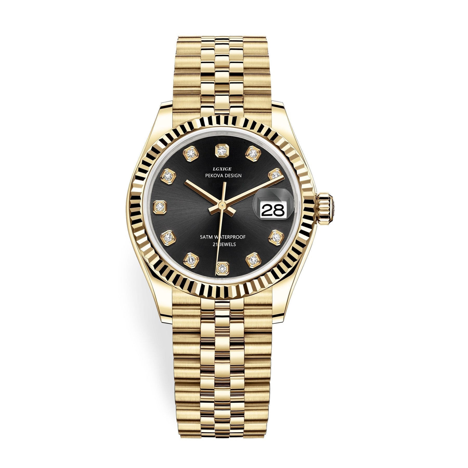 Reloj de pulsera en acero inoxidable con diseño clásico