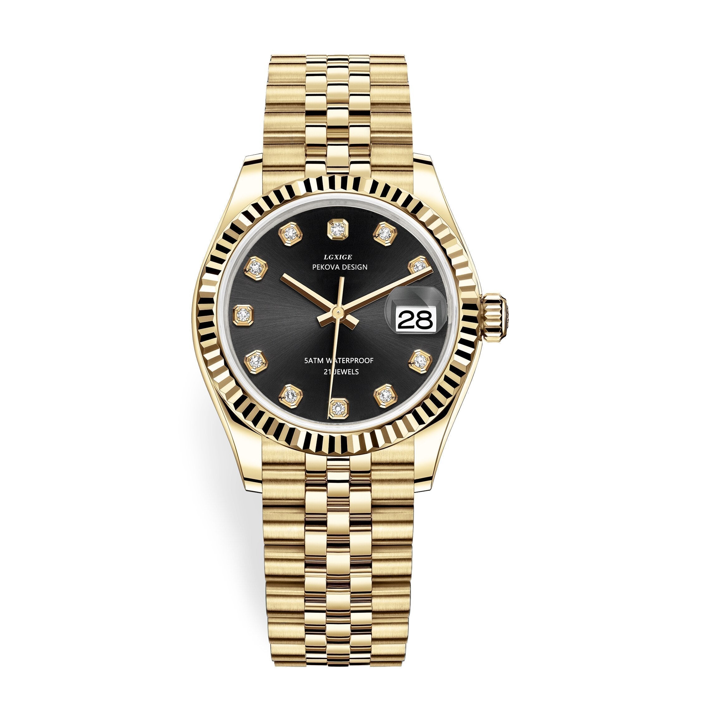 Reloj de pulsera en acero inoxidable con diseño clásico