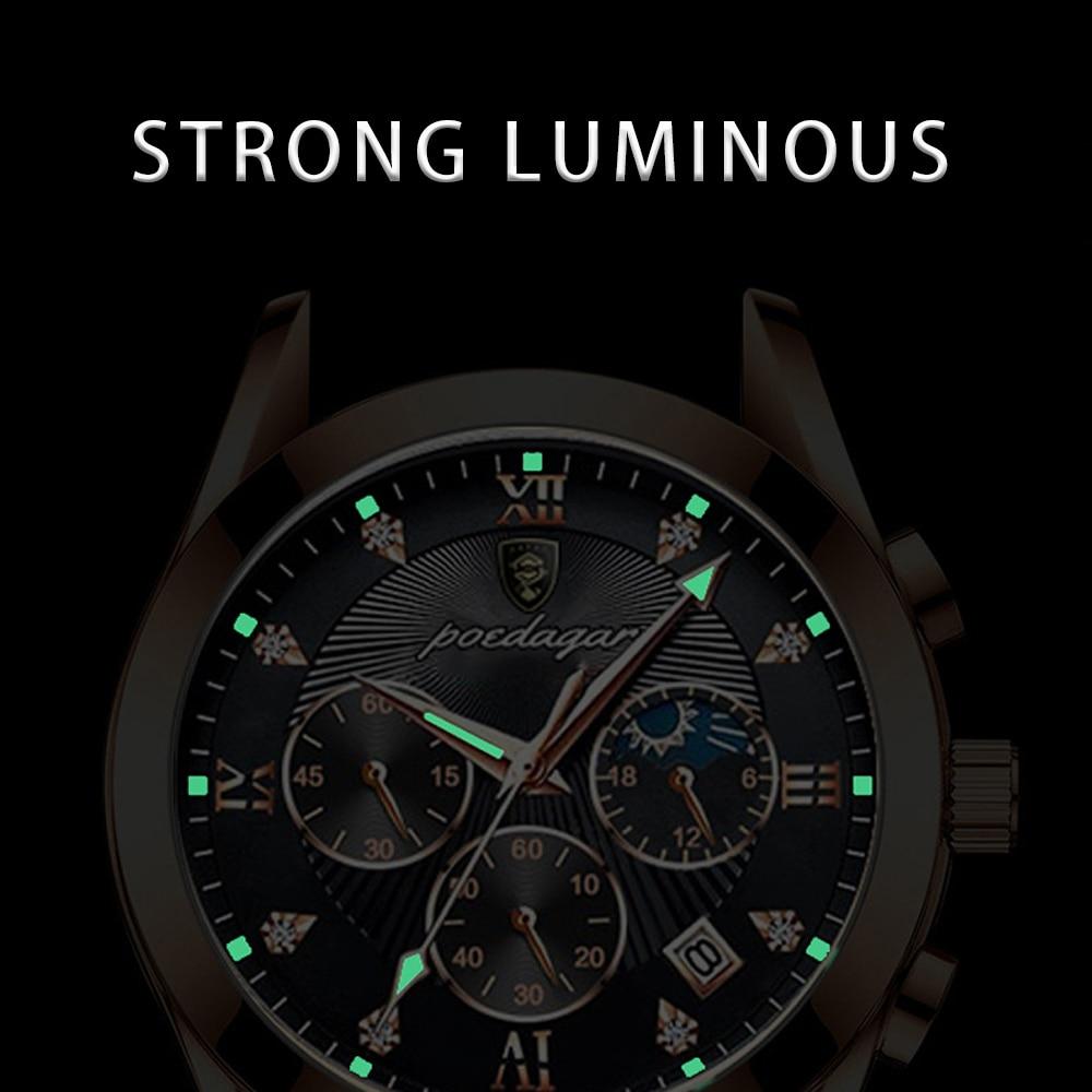 Reloj de pulsera para hombre de cuero premium