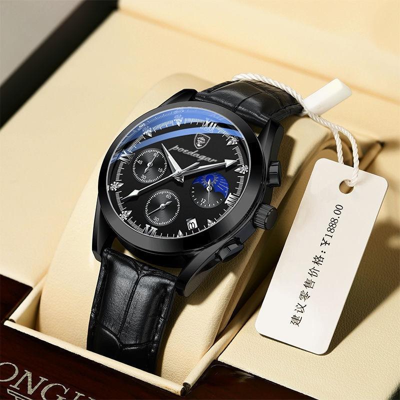 Reloj de pulsera para hombre de cuero premium