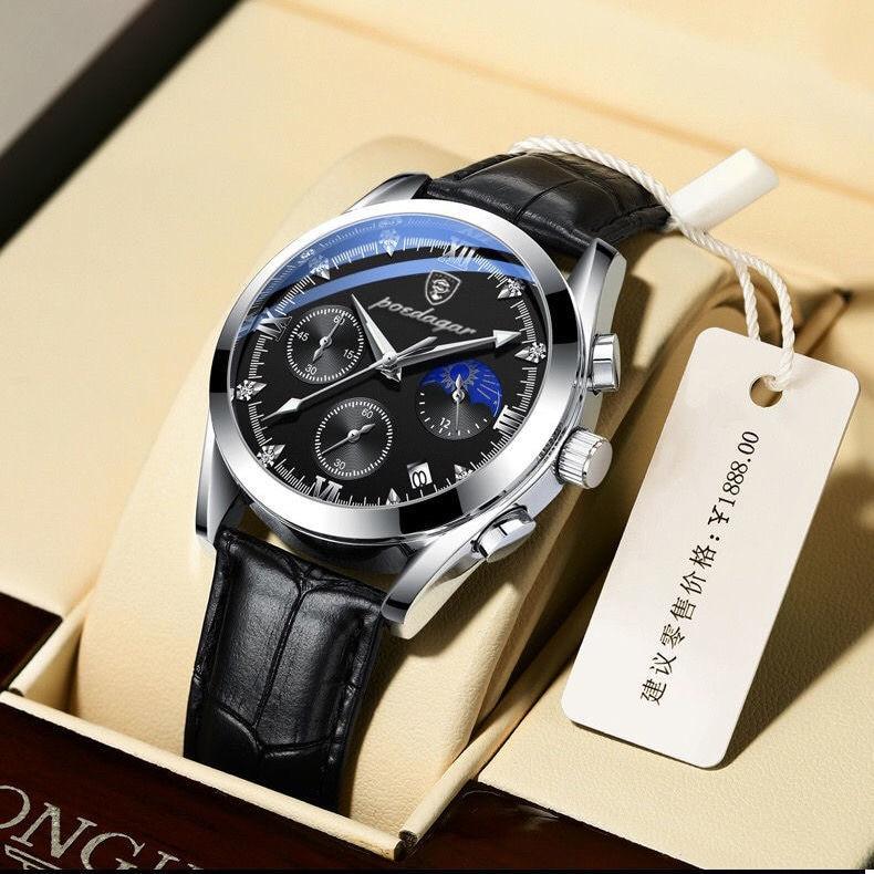 Reloj de pulsera para hombre de cuero premium