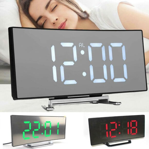 Reloj despertador con pantalla LED