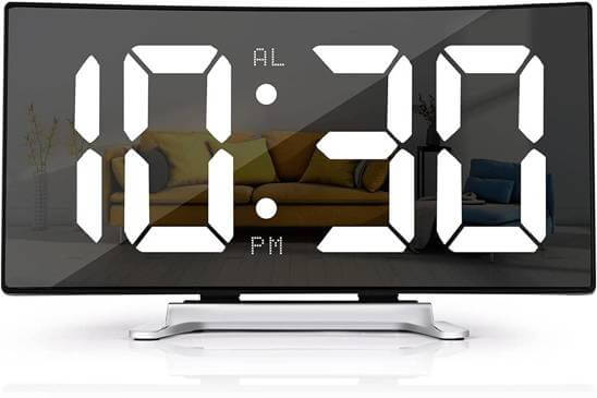 Reloj despertador con pantalla LED
