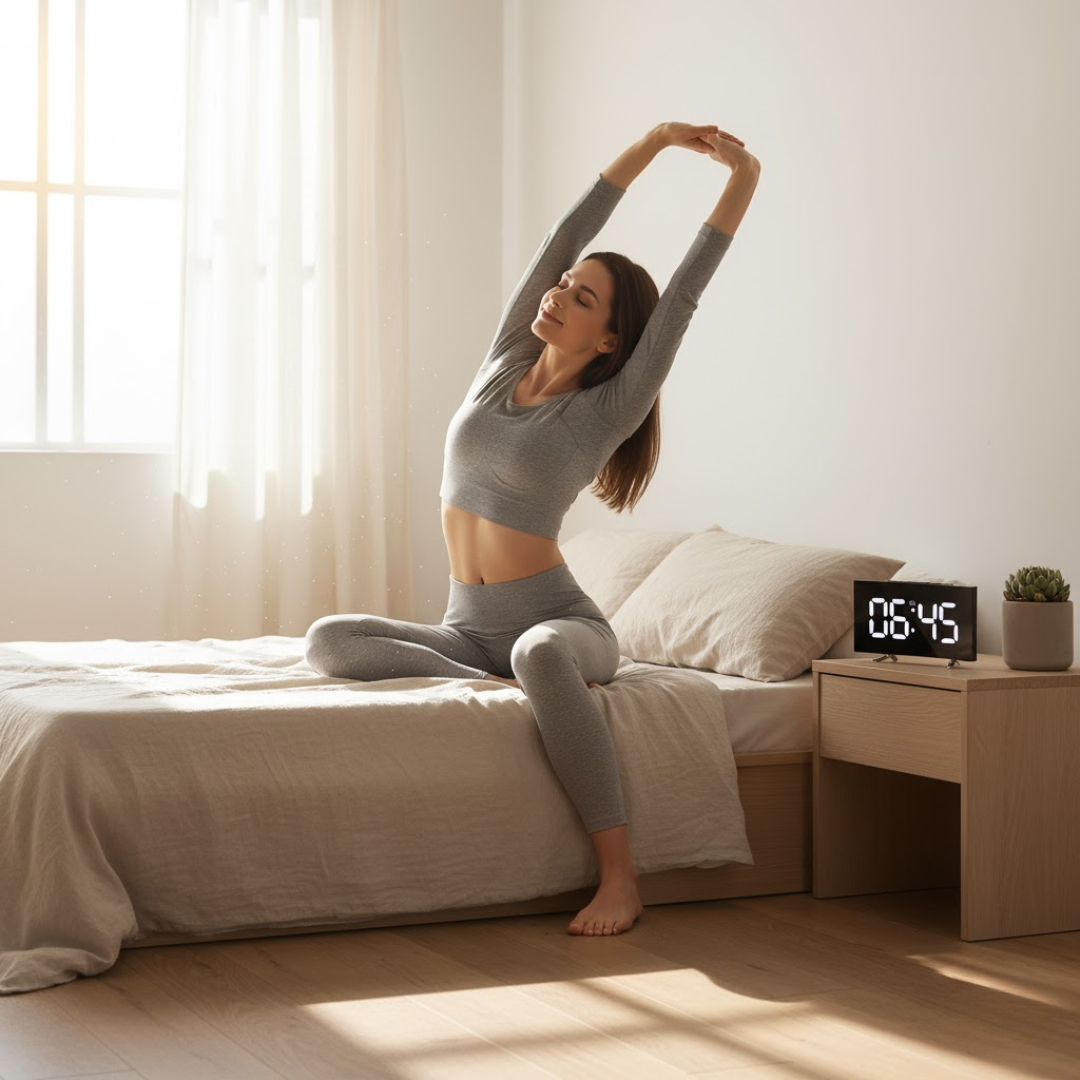 Reloj despertador digital LED con pantalla curva e iluminación automática