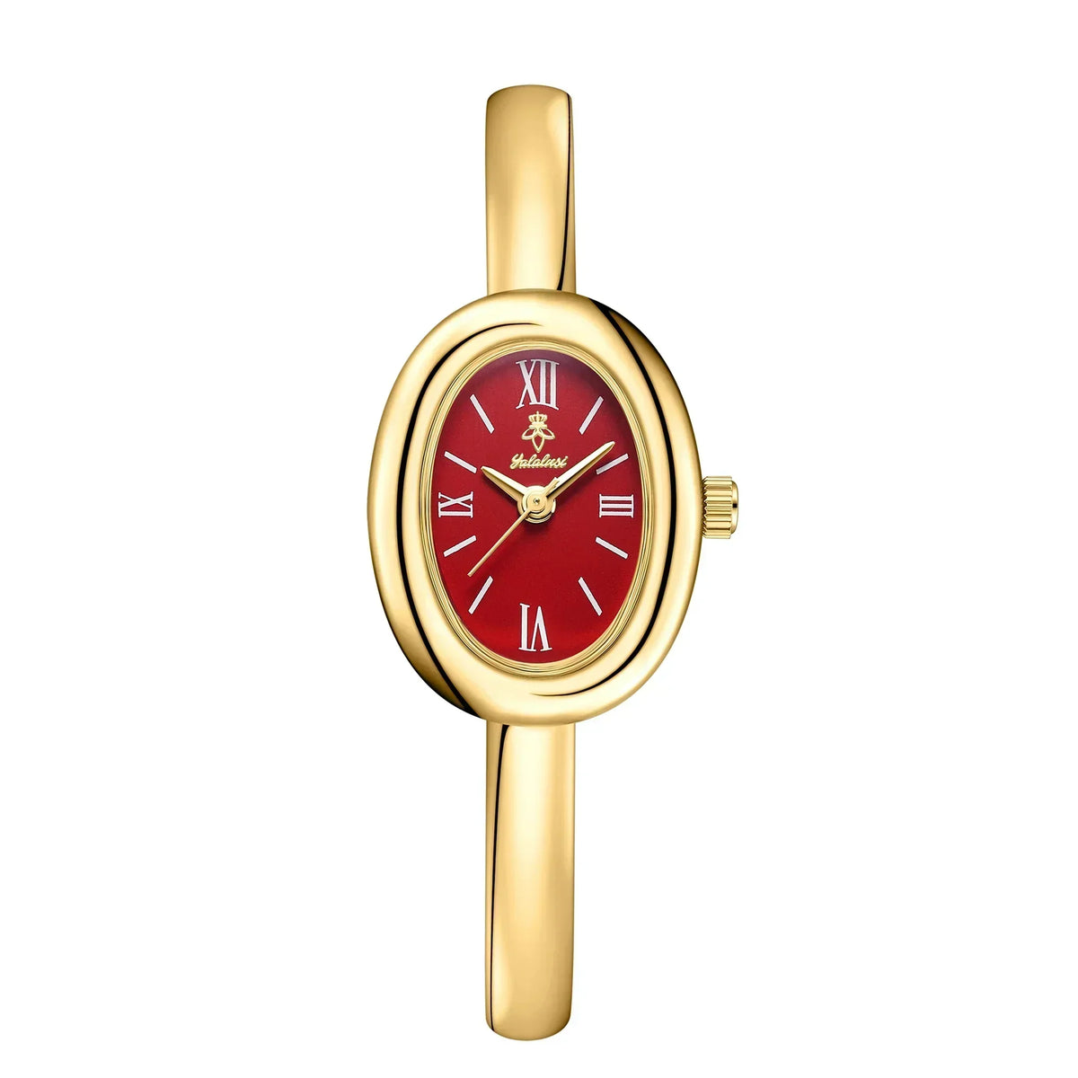 Reloj elegante ovalado con pulsera de malla: Moderno y clásico