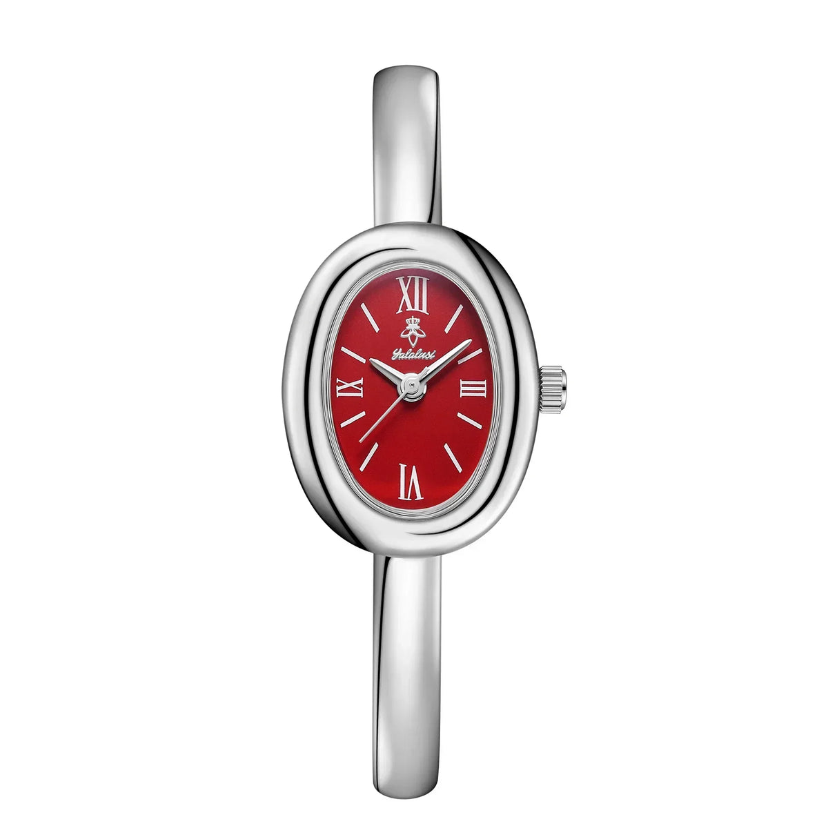 Reloj elegante ovalado con pulsera de malla: Moderno y clásico