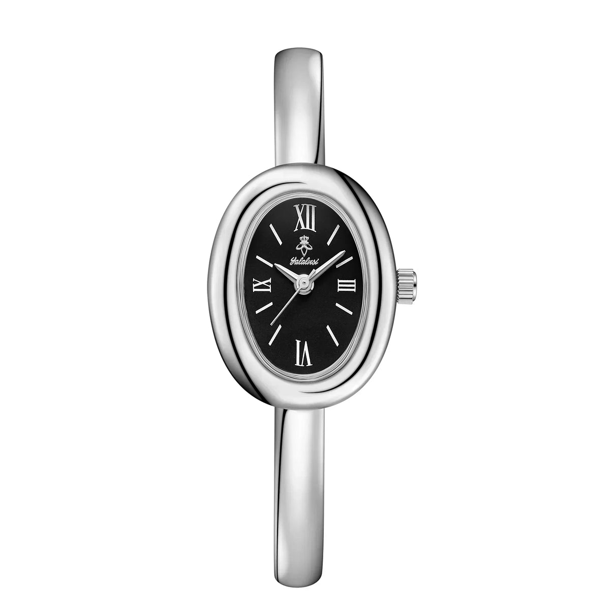 Reloj elegante ovalado con pulsera de malla: Moderno y clásico