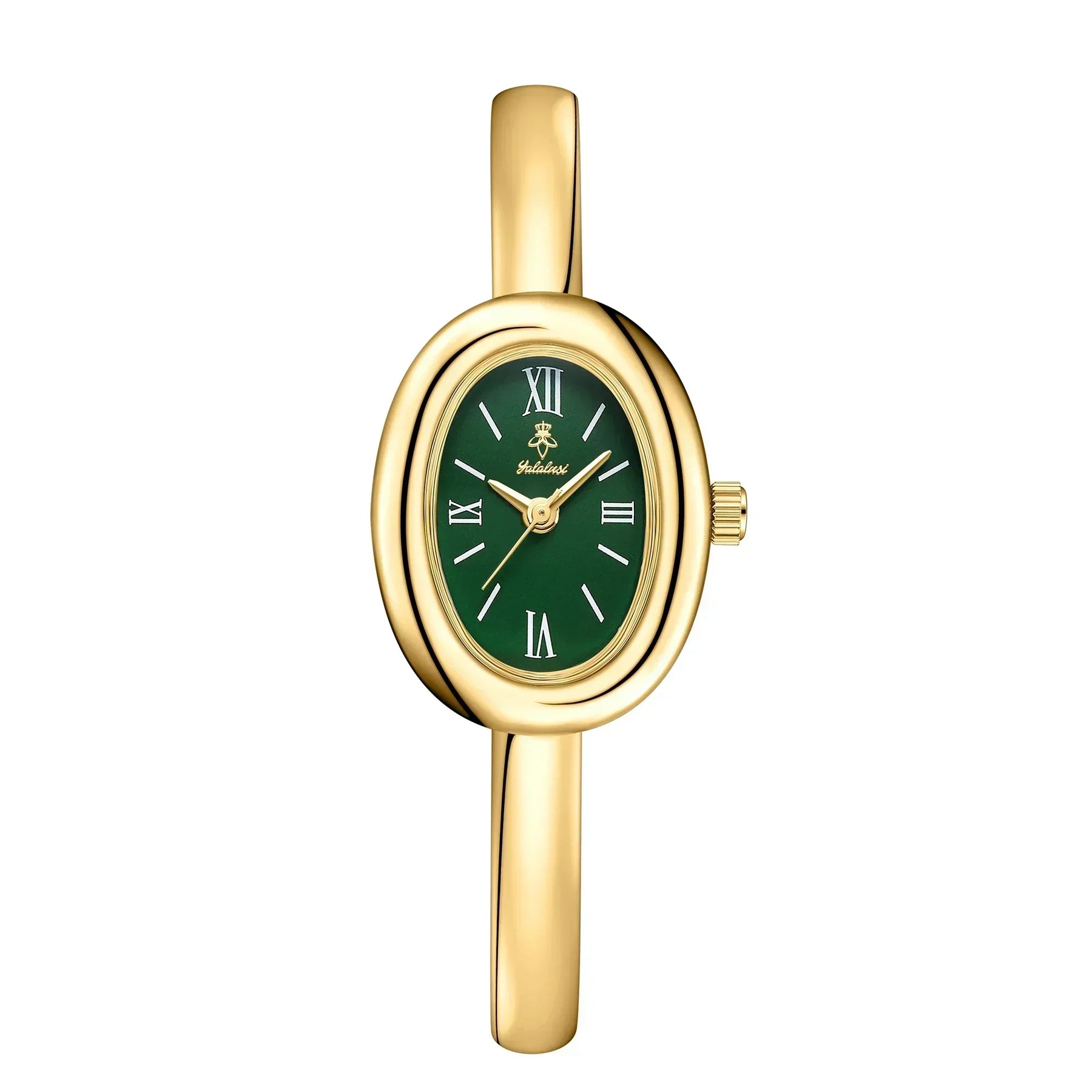 Reloj elegante ovalado con pulsera de malla: Moderno y clásico