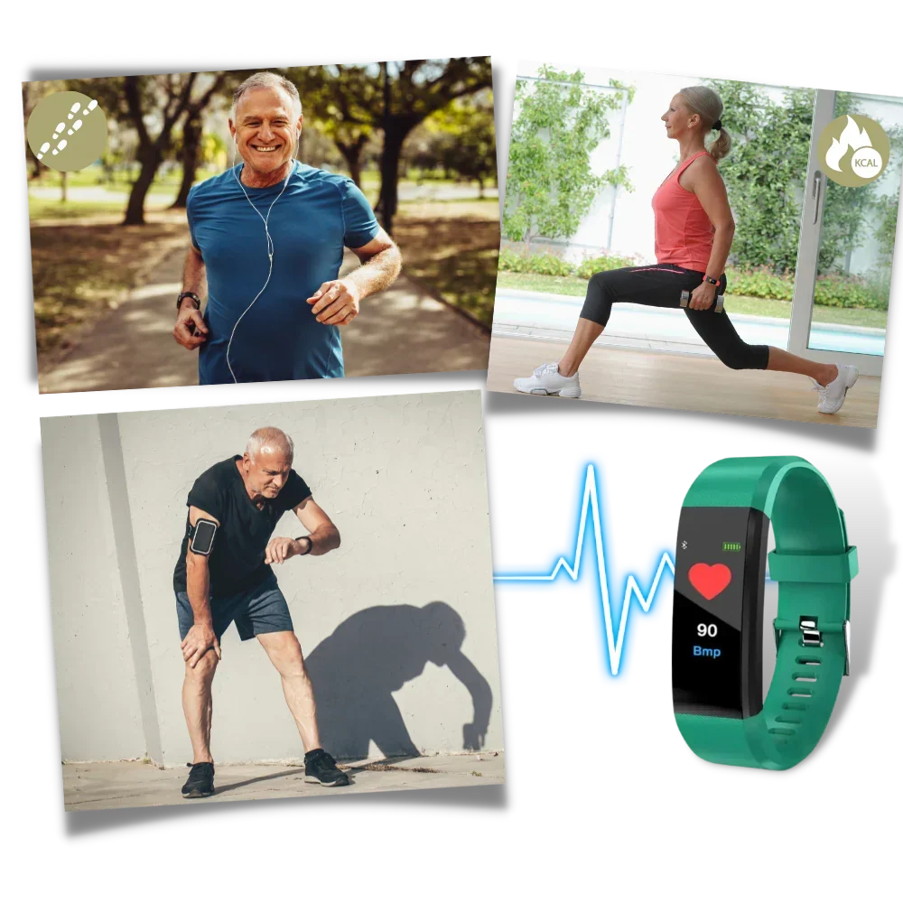 Reloj inteligente apto para personas mayores con funciones de seguimiento de la salud