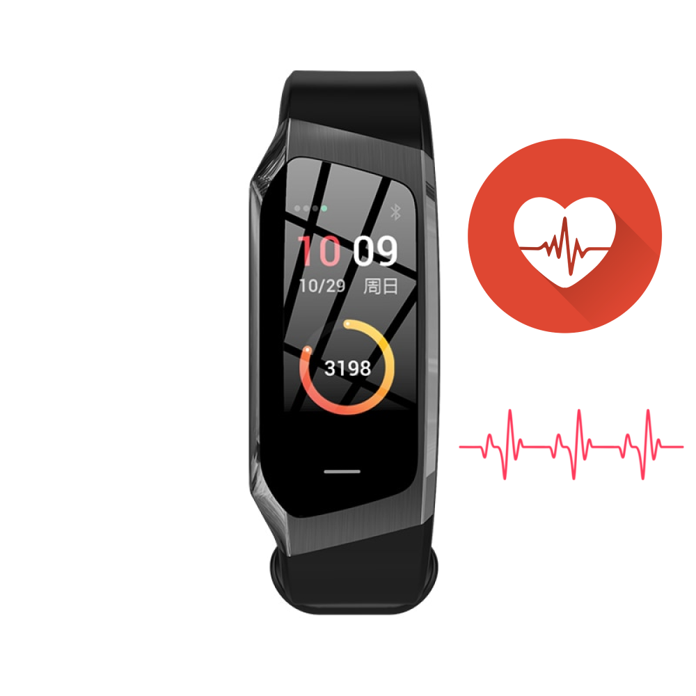 Reloj inteligente con medición de presión arterial y ritmo cardíaco