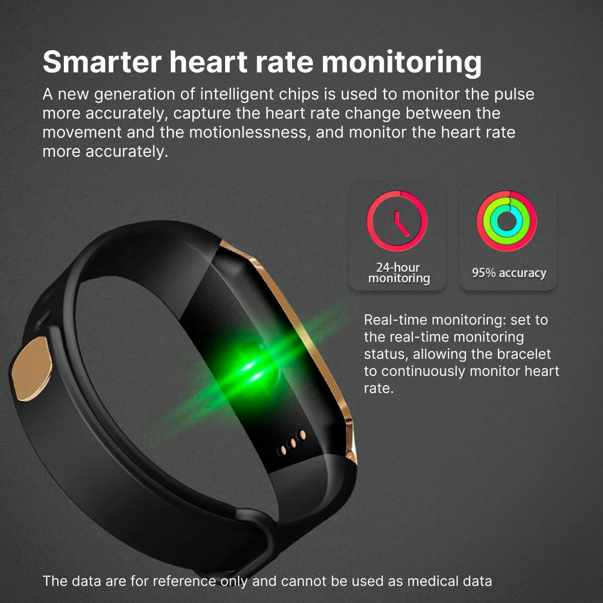 Reloj inteligente con medición de presión arterial y ritmo cardíaco
