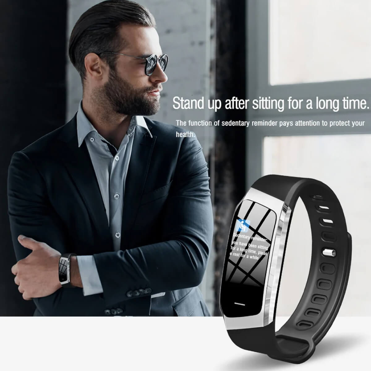 Reloj inteligente con medición de presión arterial y ritmo cardíaco