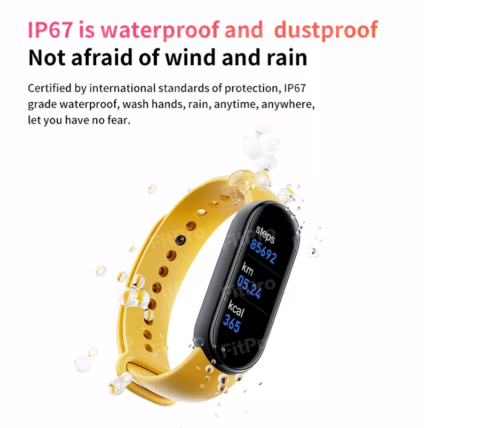 Reloj inteligente con monitor de pulso y presión arterial (resistente al agua y al polvo)