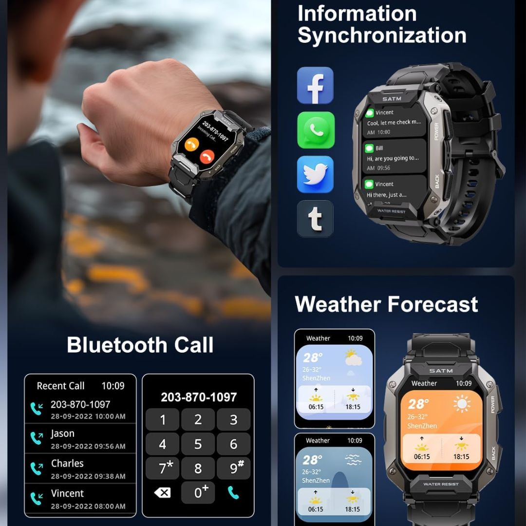 Reloj inteligente táctico militar