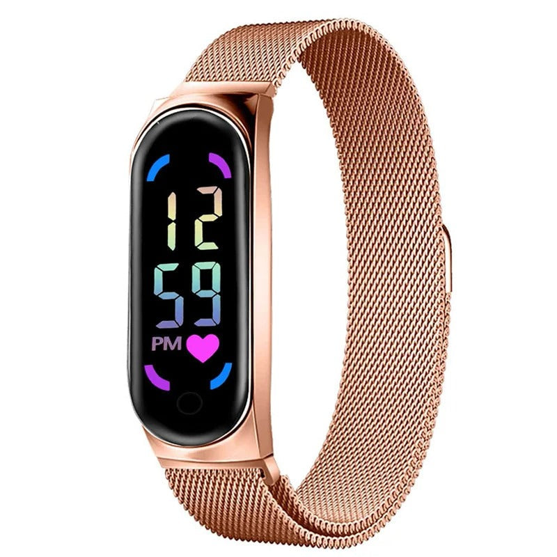 Reloj LED magnético para mujer
