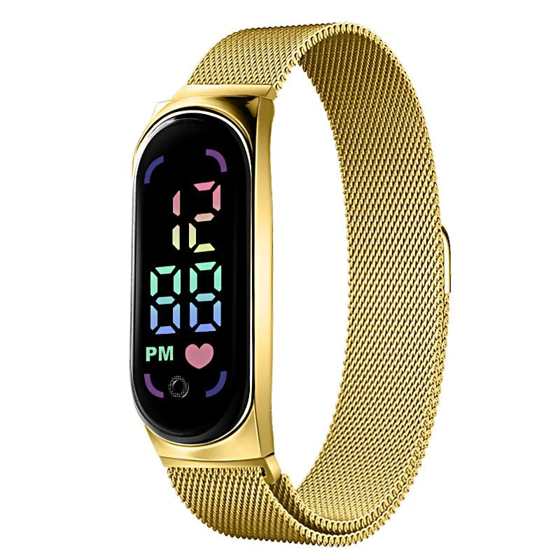 Reloj LED magnético para mujer
