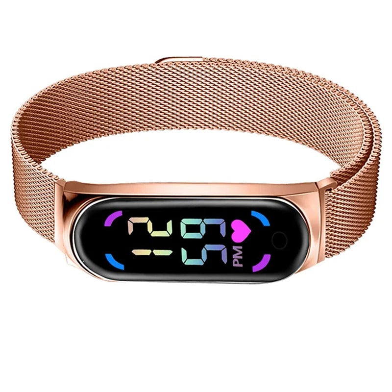 Reloj LED magnético para mujer