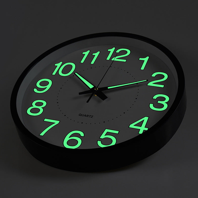 Reloj Luminoso Grande Elegante – Elemento de Diseño con Efecto Neutro de Brillantez para Interiores Modernos y Acogedores