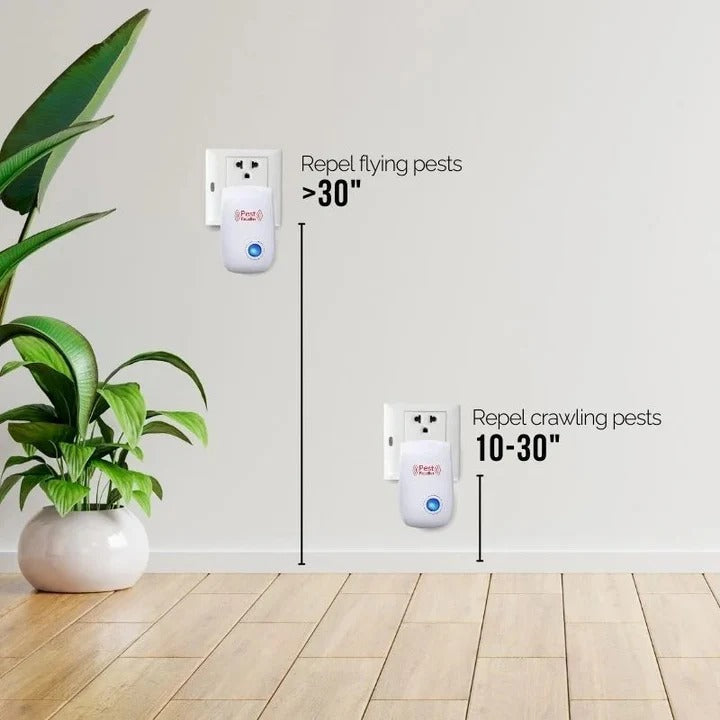 Repelente eléctrico ultrasónico de moscas para enchufe