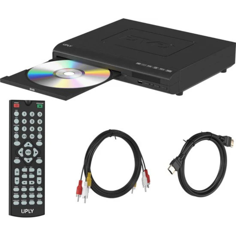 Reproductor de DVD compacto con salida HDMI y reproducción multirregión (Region-Free)