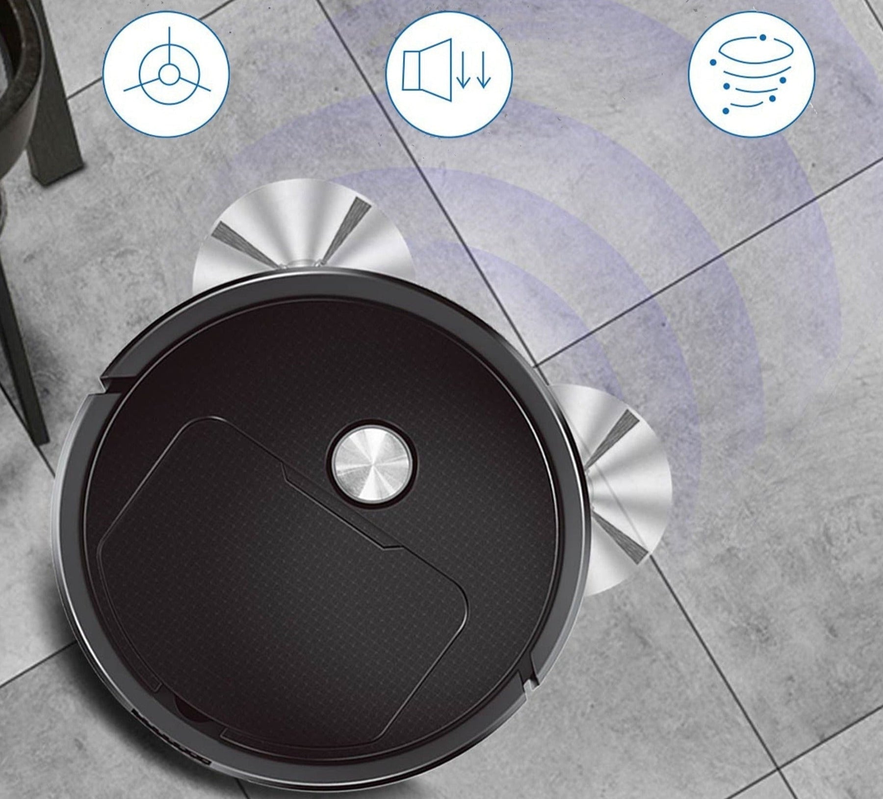 Robot aspirador y barredor inteligente