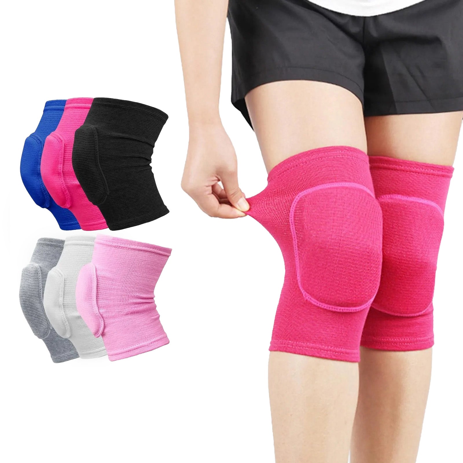 Rodilleras con acolchado para entrenamiento, yoga y tareas del hogar