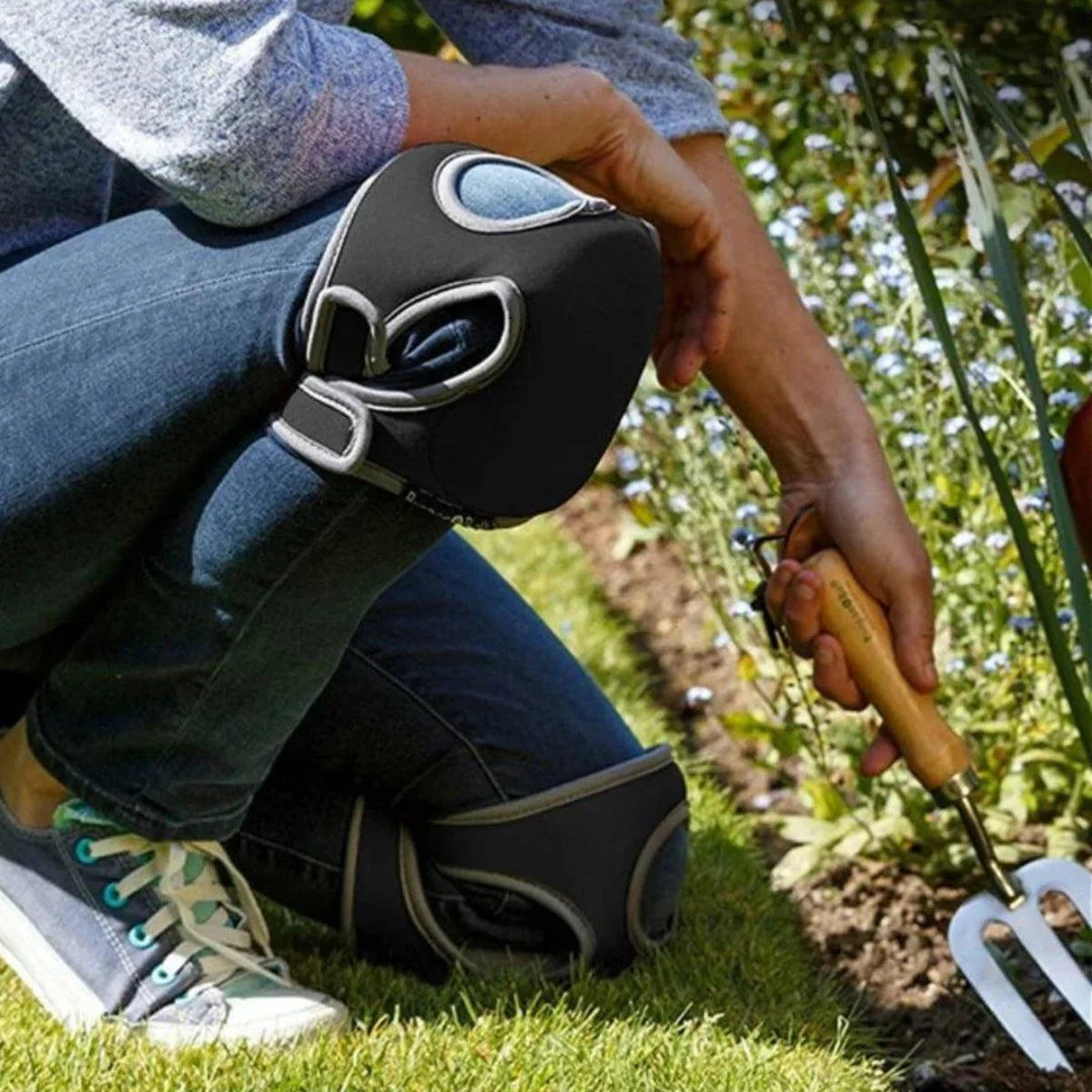 Rodilleras para jardinería con acolchado extra
