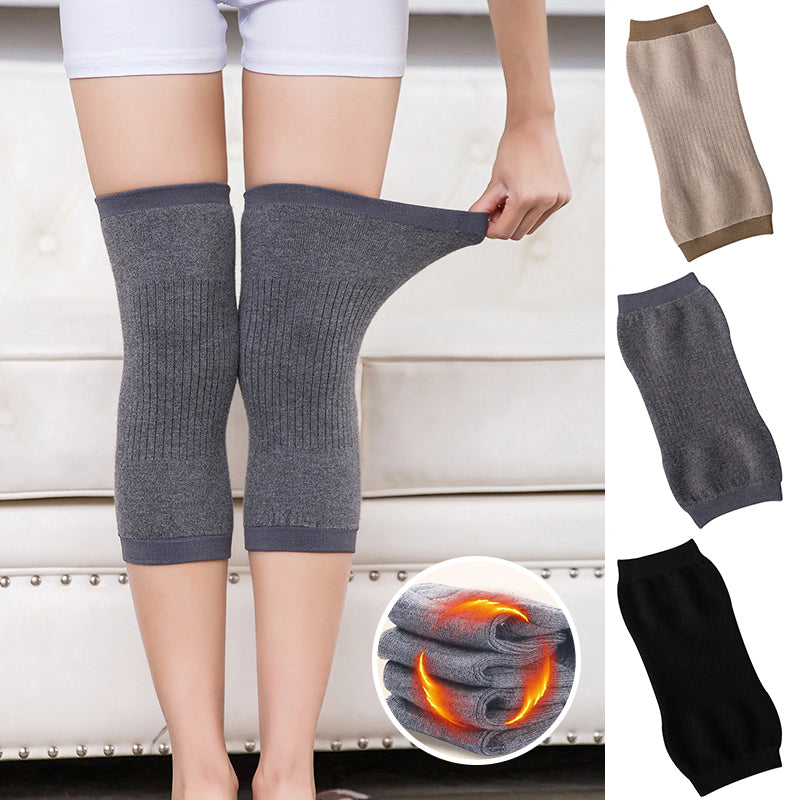 Rodilleras térmicas unisex de cachemira para soporte articular